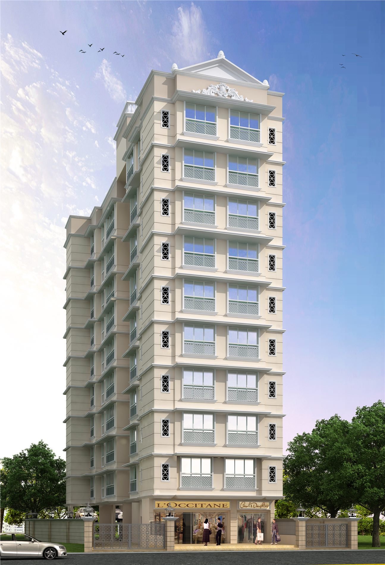 Manhar Residency architectural rendering