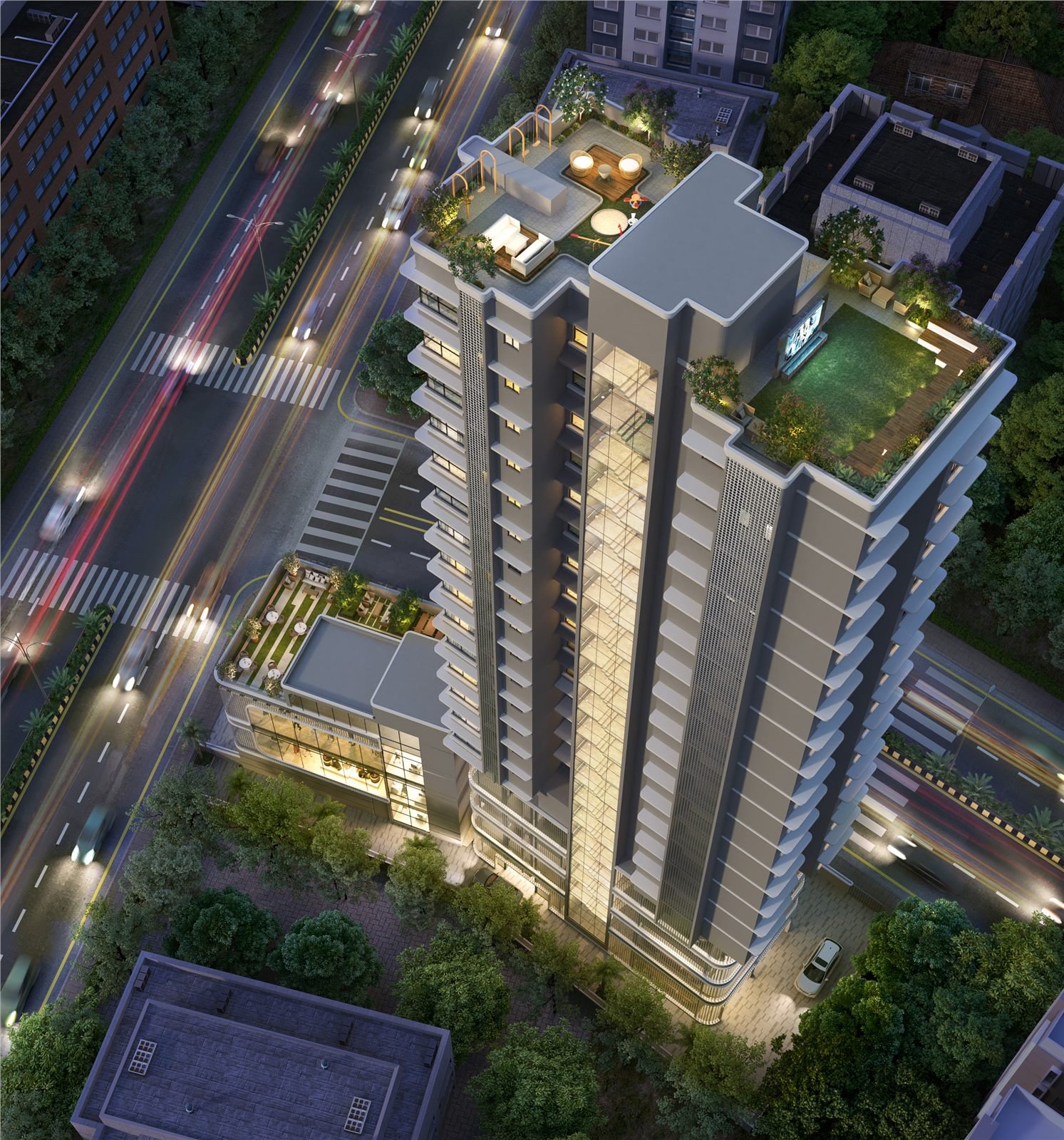 Shiv Parbat aerial project view